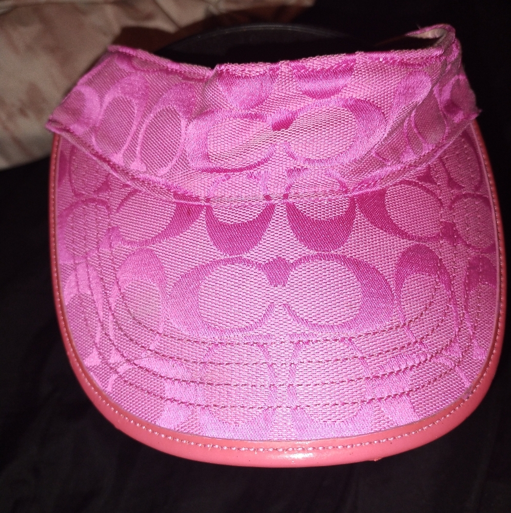 COPY - Coach pink 🩷 vintage sun visor